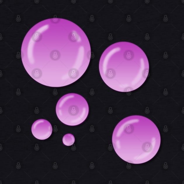 Pink Vaporwave Bubbles by melisssne